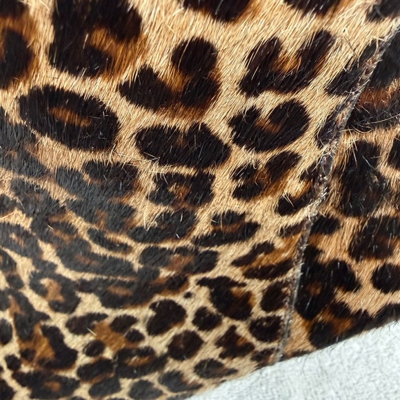 Talbots Banya leopard Print calf hair Ankle Booties size 8.5 - Picture 5 of 13